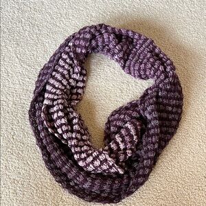 Pins & Needles Purple Infinity Scarf Cozy Knit Accessory